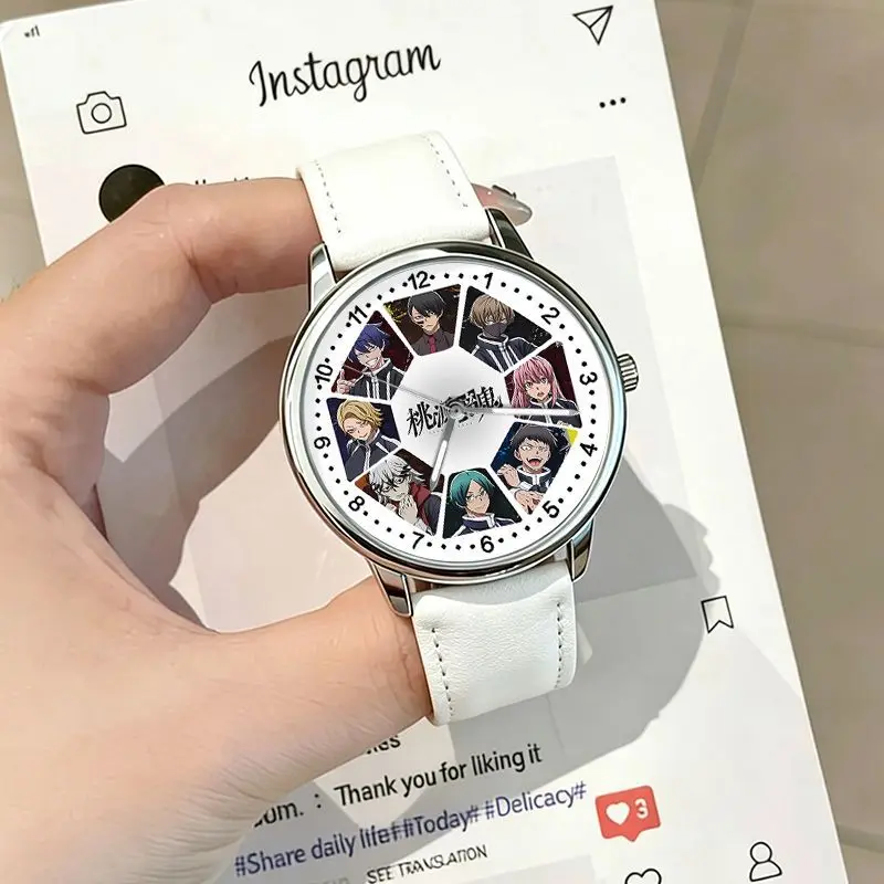 Neue Tougen Anki Shiki Ichinose Jin Kougasaki Uhr Hochwertige Anime-Bedruckte Schüleruhr Einfache Allzweck-Wasserdichte Zeigeruhr – Detail 2