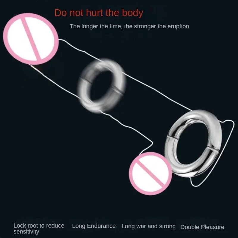 ذكر كيس الصفن الخصية ضبط النفس الثقيلة الديك حلقات القضيب جهاز العفة المعدنية الكرة نقالة الجنس لعب للرجال مثلي الجنس تأخير القذف