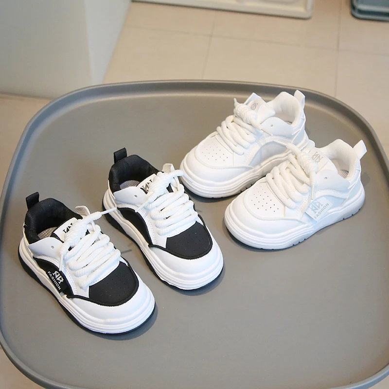 

Children's sports shoes, boys' spring and autumn new style shoes, boys' white sneakers, girls' fashionable casual sneakers
