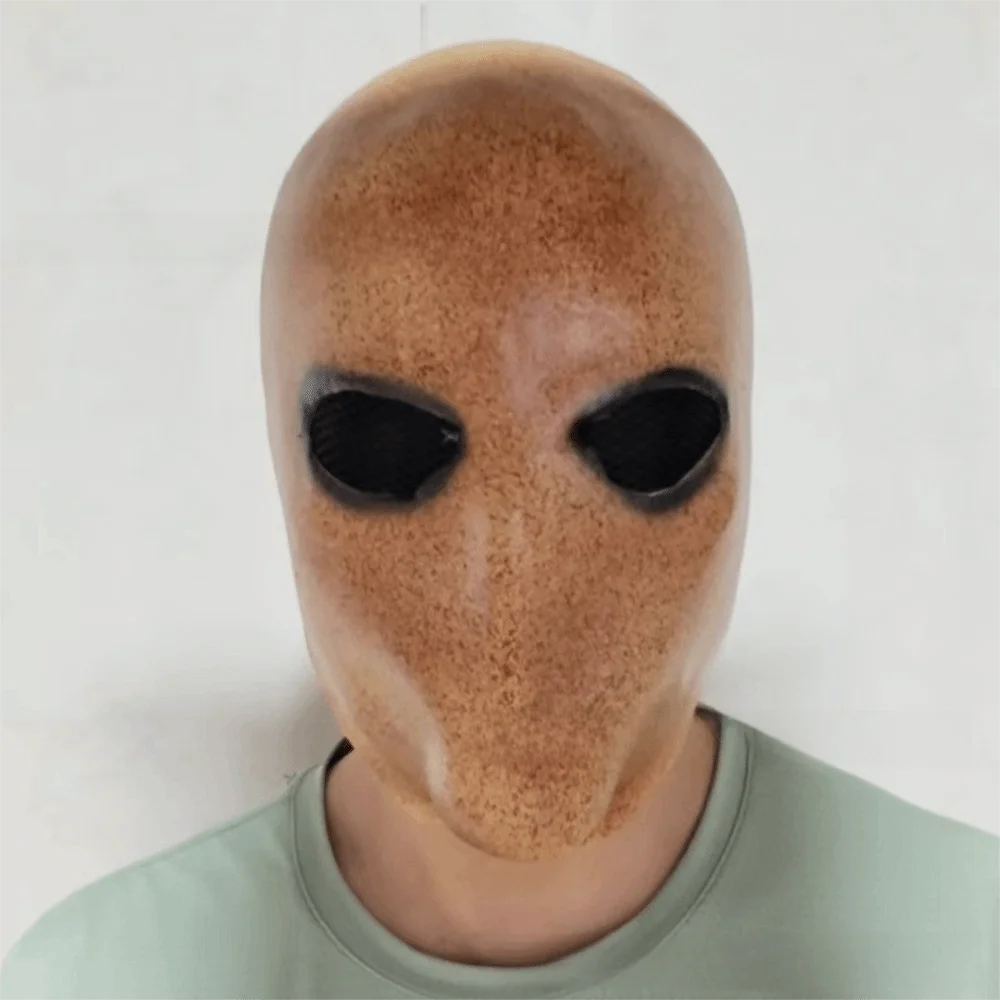 Latex Alien Mask Realistic - Topeng Slenderman Halloween, Topeng Alien Tanpa