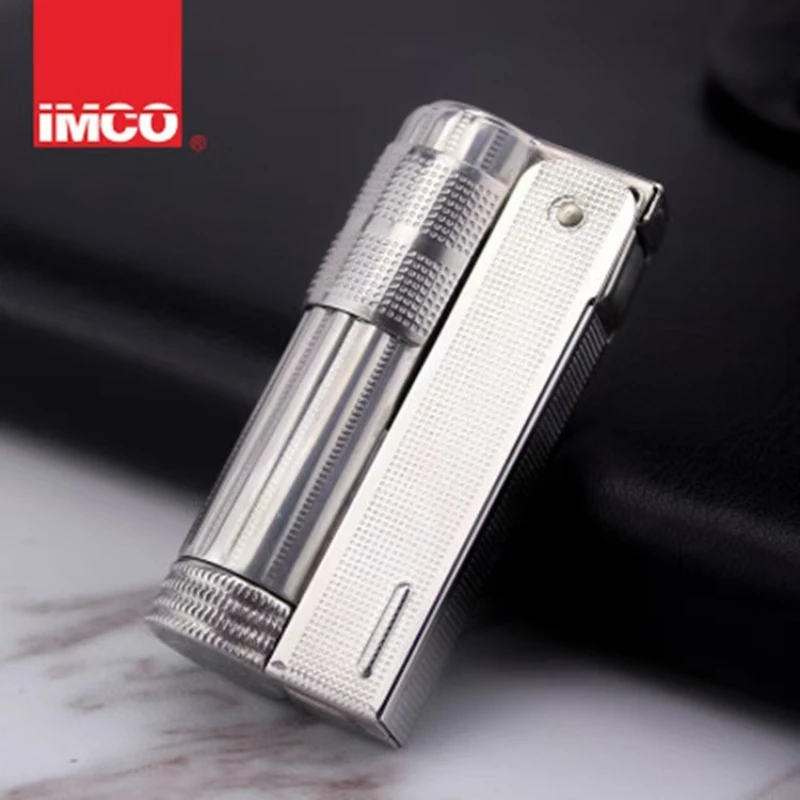 Original IMCO 6700 Edelstahl Österreichisches Metallic-Feuerzeug Vintage Trench Retro-Feuerzeugserie mit Box