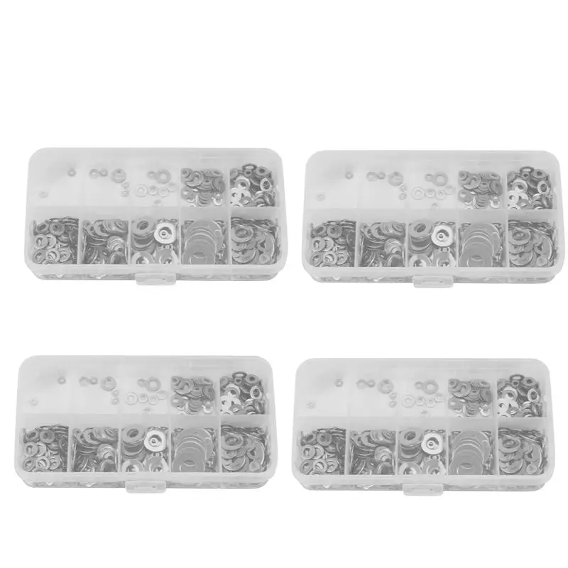 

Набор плоских шайб из нержавеющей стали ABWZ-2400Pcs (M1.6, M2, M2.5, M3, M3.5, M5, M6, M8, M10)