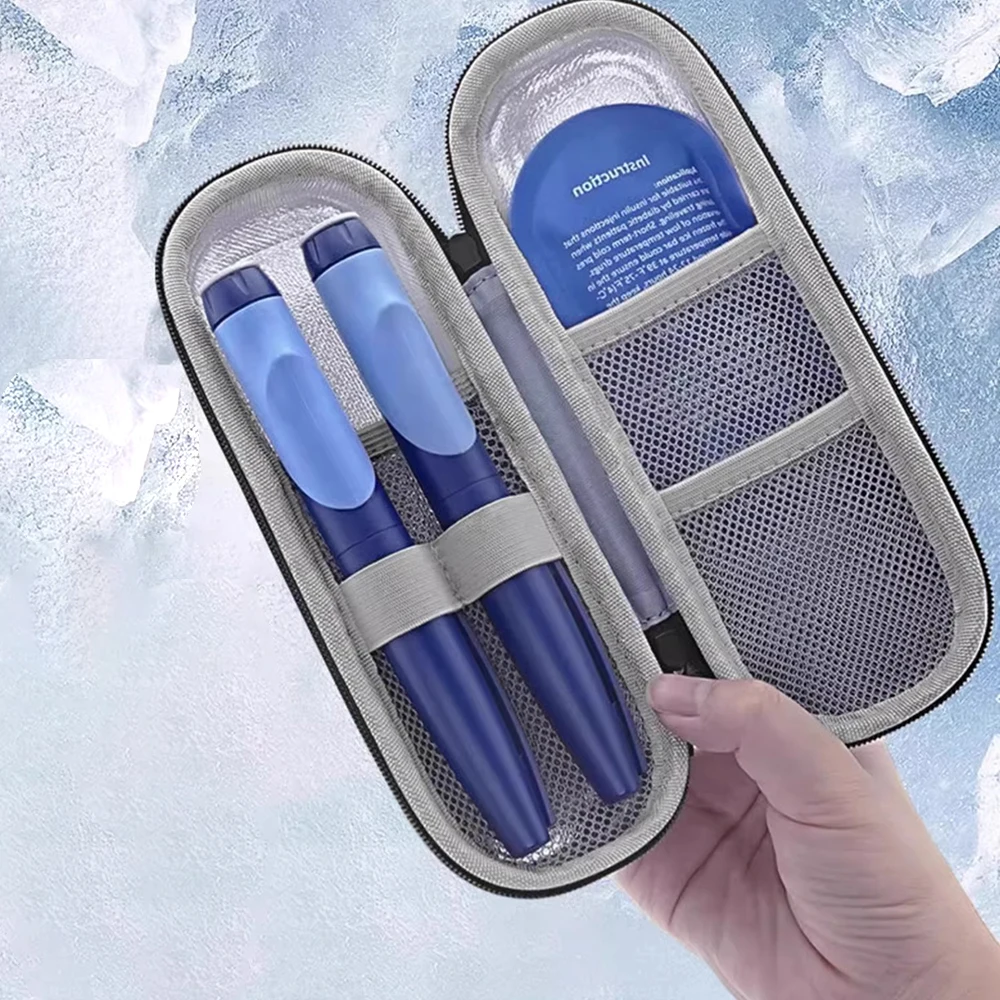 Durable EVA Insulin Cooling Bag Waterproof Thermal Insulated Pen Bag Glaciated Cold Storage Bag for Diabetics view 4