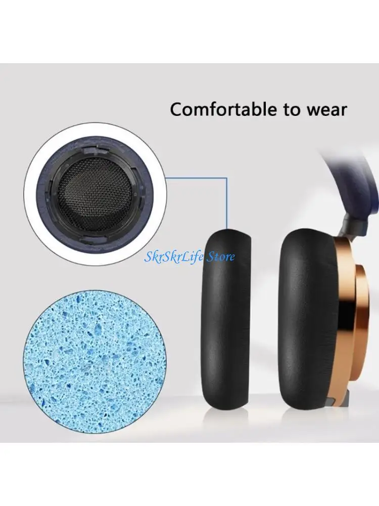 

E65E Protein Leather Earmuffs for Zone WP01 Headphones Soft Sponges Earpads Case Cover Ear Pad Earphone Cushions