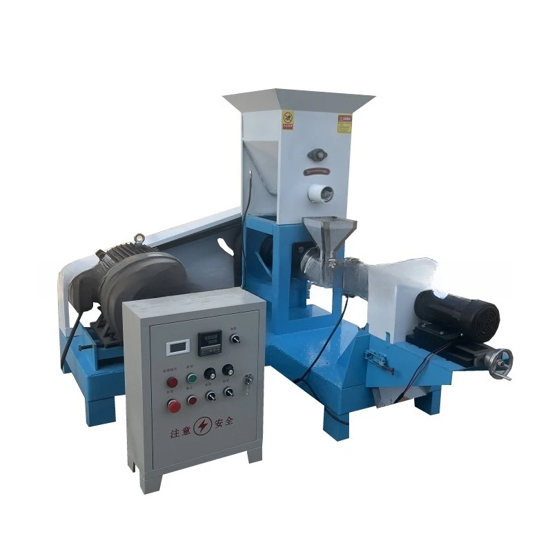 Soybean grain extrusion machine, floating fish feed pellet machine
