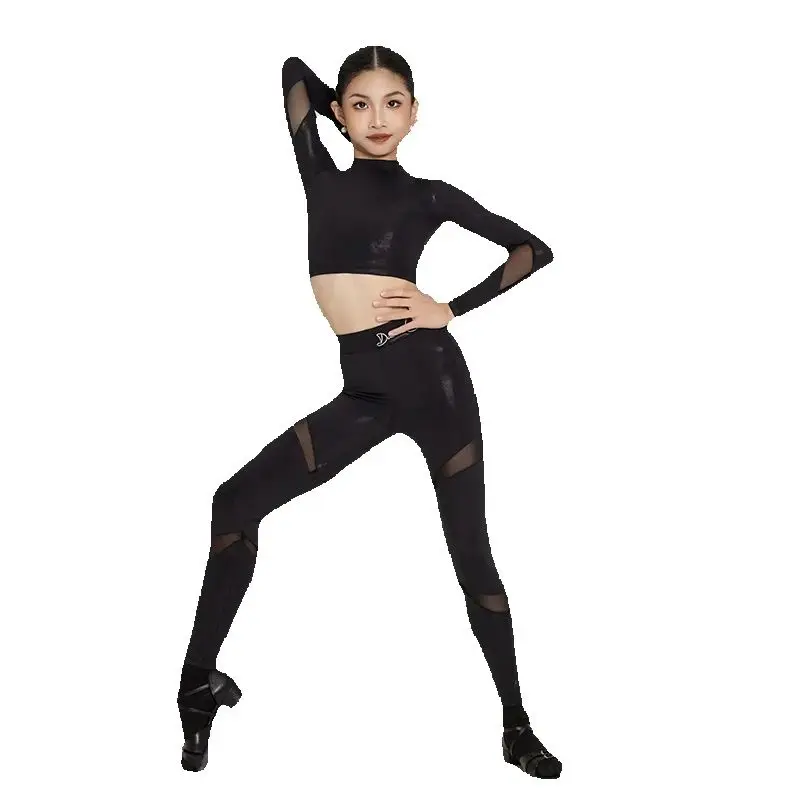 2024 New Kids Samba Tango Ballroom Dance Clothes Girls Latin Dance Costume Children'S Latin Dance Competition Wear DW10474