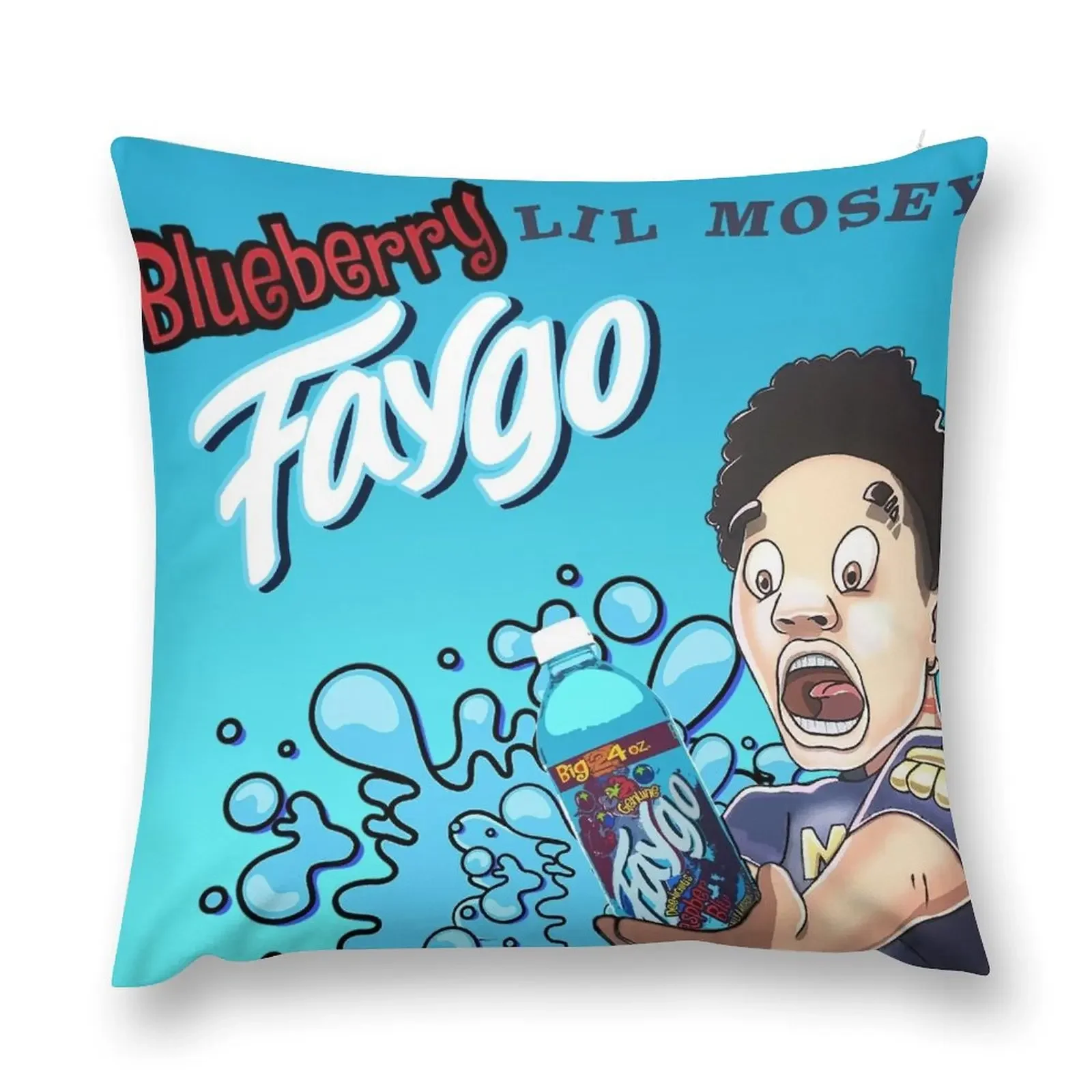 Blueberry Faygo Lil Mosey T Shirt Throw Pillow Sofa Cover Decorative pillow case pillow