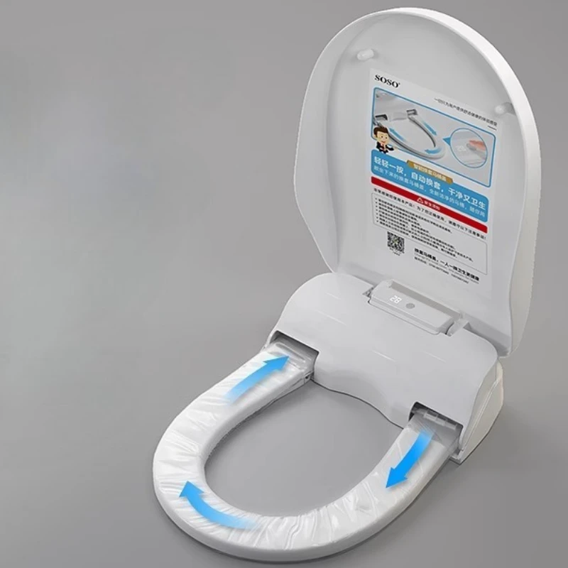 

‌Touchless Bidet Seat, Auto-Roll Heated Toilet Cover, Disposable Sanitary Film System, Smart Remote Control Upgrade Kit