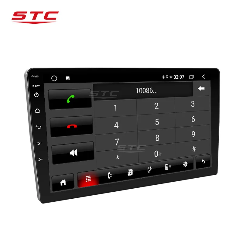 STC Android 10 Video Mobil 7 Inci Layar Sentuh 2 Din Android Radio Mobil WIFI GPS Depan USB Penguat Audio Dsp Mobil