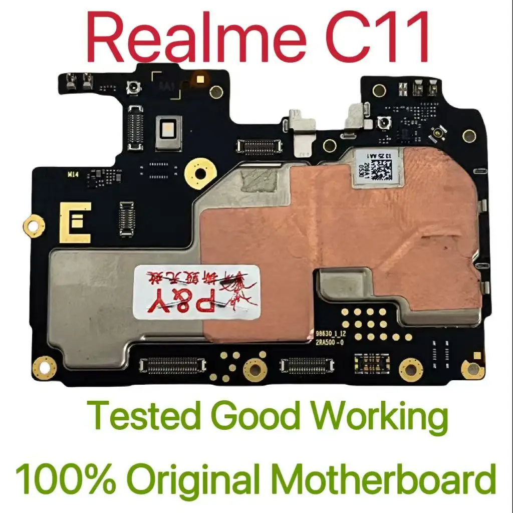 Placa base Original desbloqueada versión Global para Realme C11, placa de circuito probado, placa lógica principal para Realme C11
