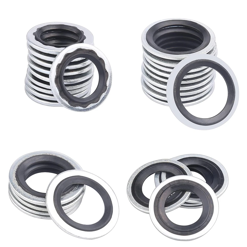 

48pcs Car Air Conditioning System Compressor Gasket Seals; Air Conditioning Compressor Port Sealing Gasket Kit With 9 Different