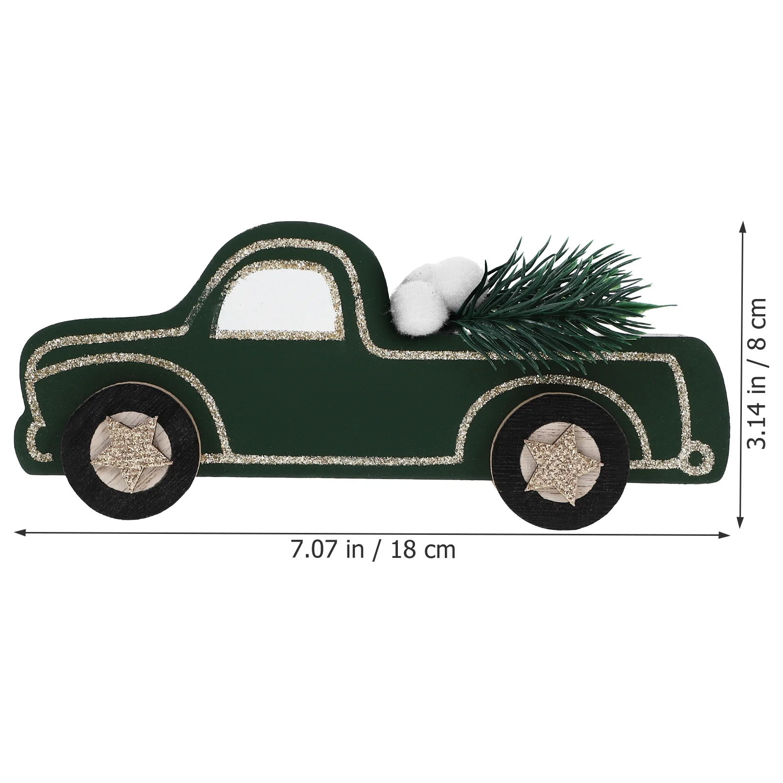 

Wooden Car Christmas Ornament Table Decor Xmas Centerpiece Desktop Holiday Decoration Festival Adornment Home Craft