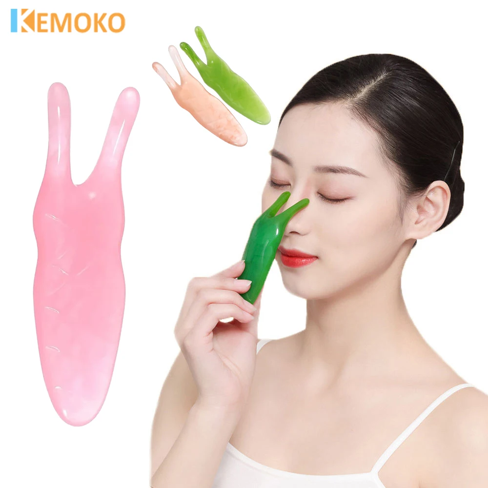 

Resin Nose Massager Promote Blood Circulation For Trigger Point Therapy Pedicure Guasha Scraping Massage Nose Lifting Tool