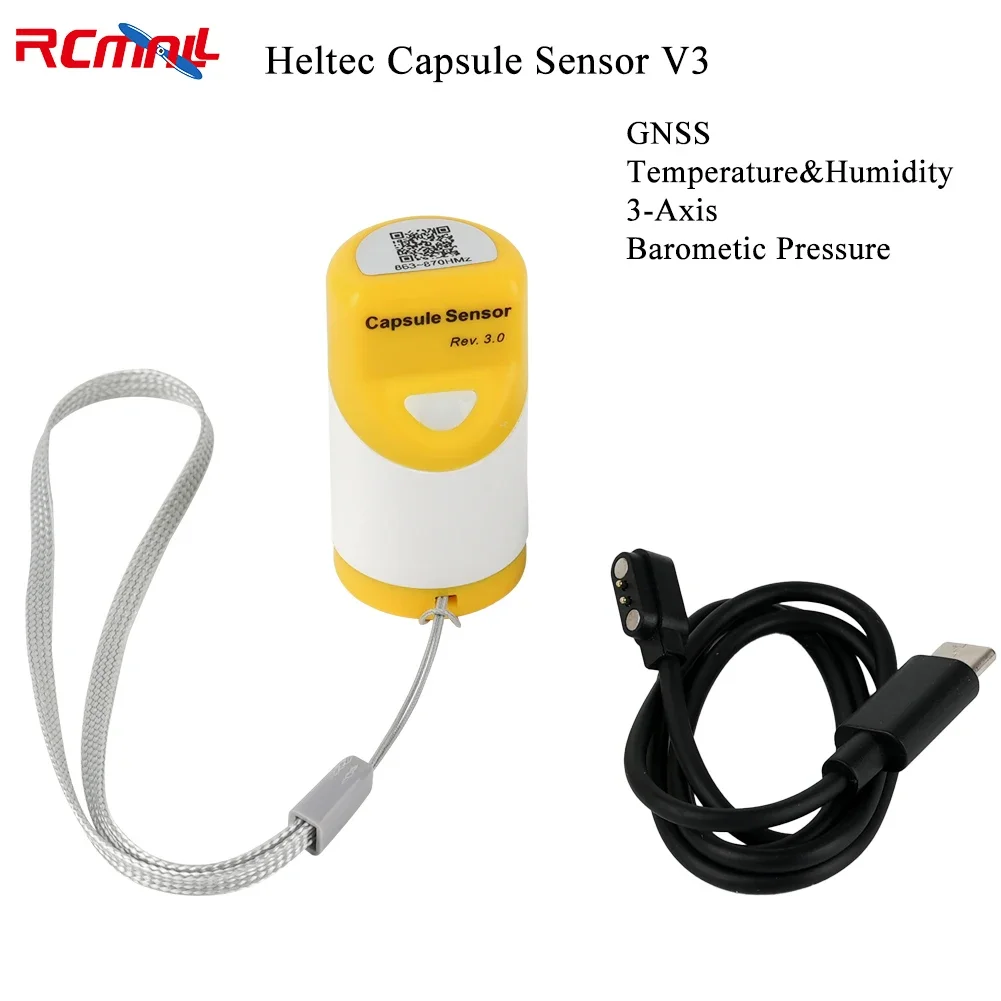 

Heltec Capsule Sensor V3 LoRa + GNSS / Temperature&Humidity / 3-Axis / Barometic Pressure Barometic Pressure for Meshtatic IoT