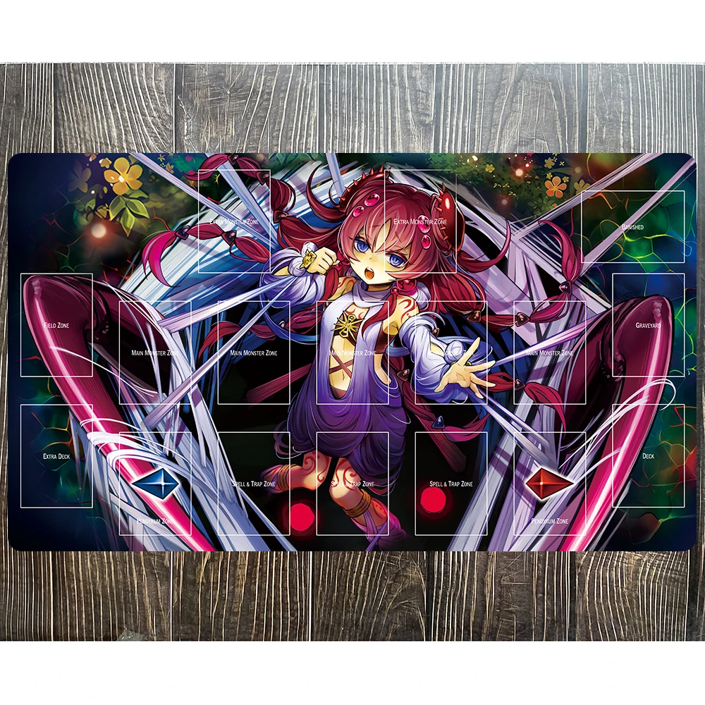 

Yu-Gi-Oh Traptrix Rafflesia Playmat Trading Card Game Pad YGO Mat KMC TCG YuGiOh Table Desk Mat-238