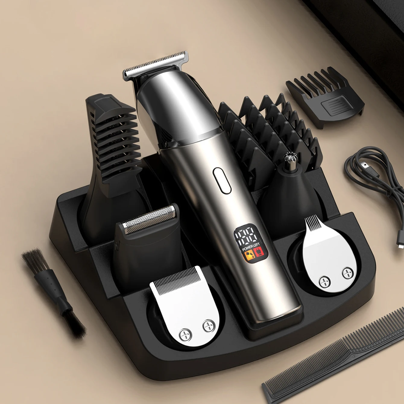 

xiaomi Youpin Waterproof 11-in-1 Men's Grooming Kit Electric Beard Trimmer Shaver Hair Clipper Rechargeable Nose Hair Trimmer