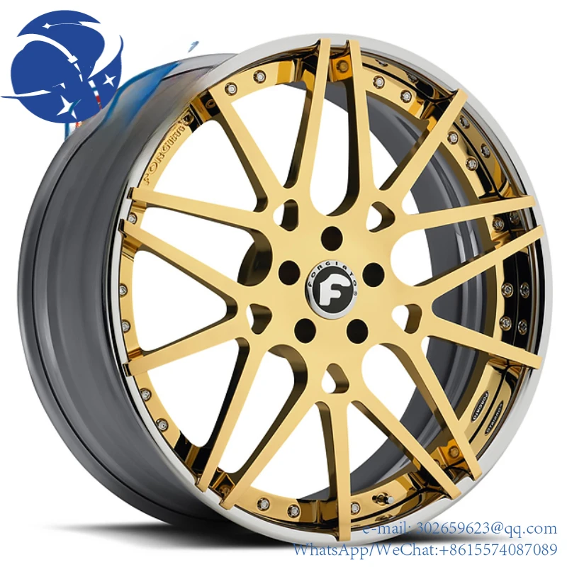 yyhcCustom 22 24 26 inch  Forgiato forged wheel with center caps