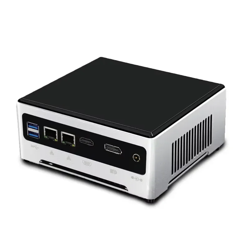 I9-10885H DDR4 Aluminum Thin Client PC 6USB 4K Dual LAN Soft Router X86 Industrial Fanless MINI PC Embedded Computer