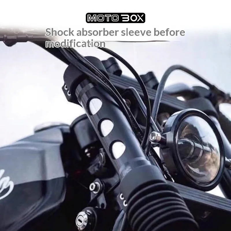 【Premium】For Harley 883 1200 front suspension thickened Sporter modified with 39MM front fork sleeve and added shock absorber de