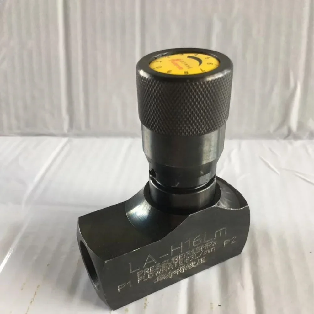 Hydraulic Flow Control Needle Valve Carbon Steel with Leak Resistant Seal and Precise Adjustment Knob for Industrial Use