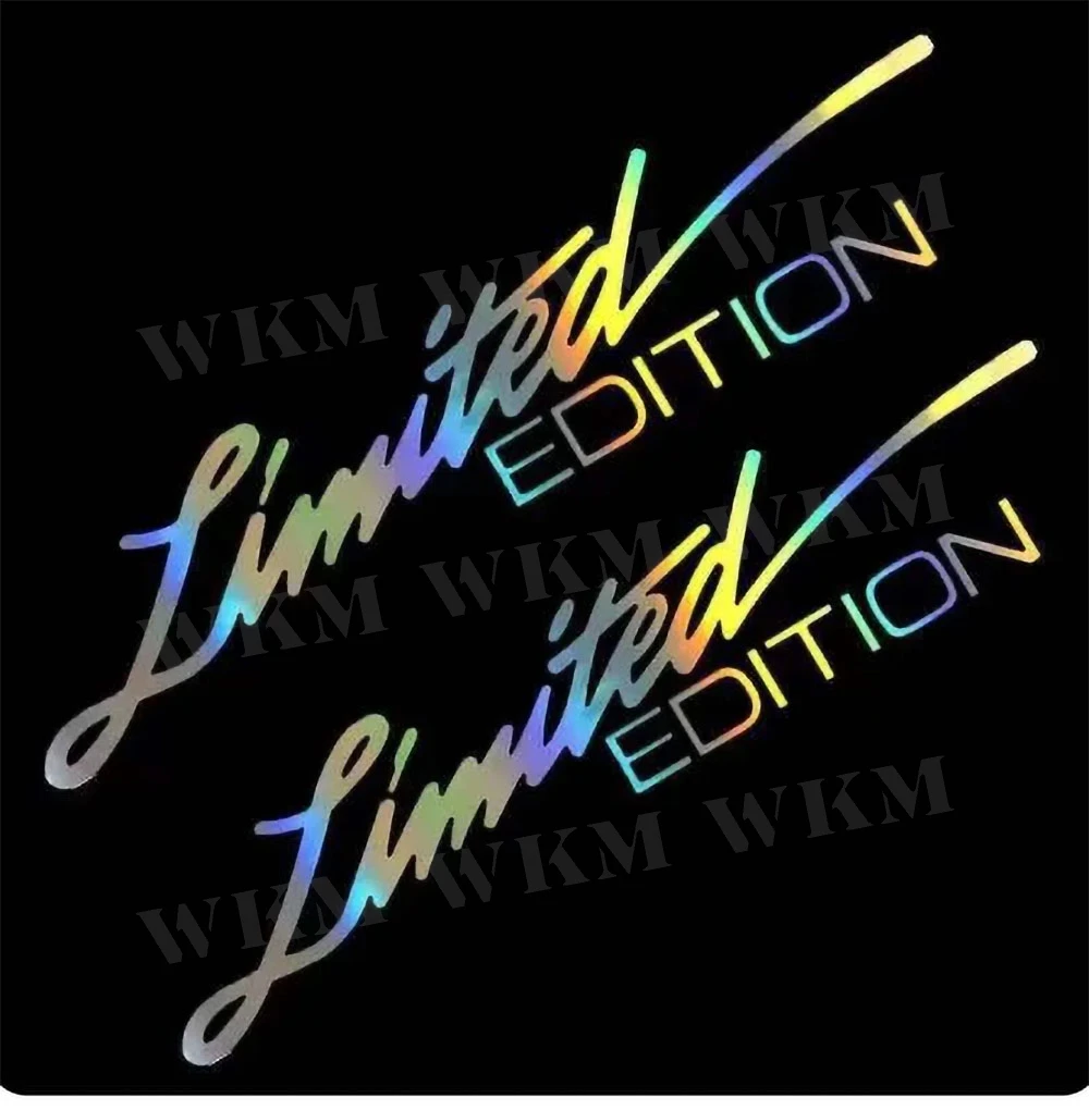 8 Colors Vinyl Sticker Window Sticker Car-styling 3D LIMITED EDITION Decoration Reflective Laser Decal For Car Accessories