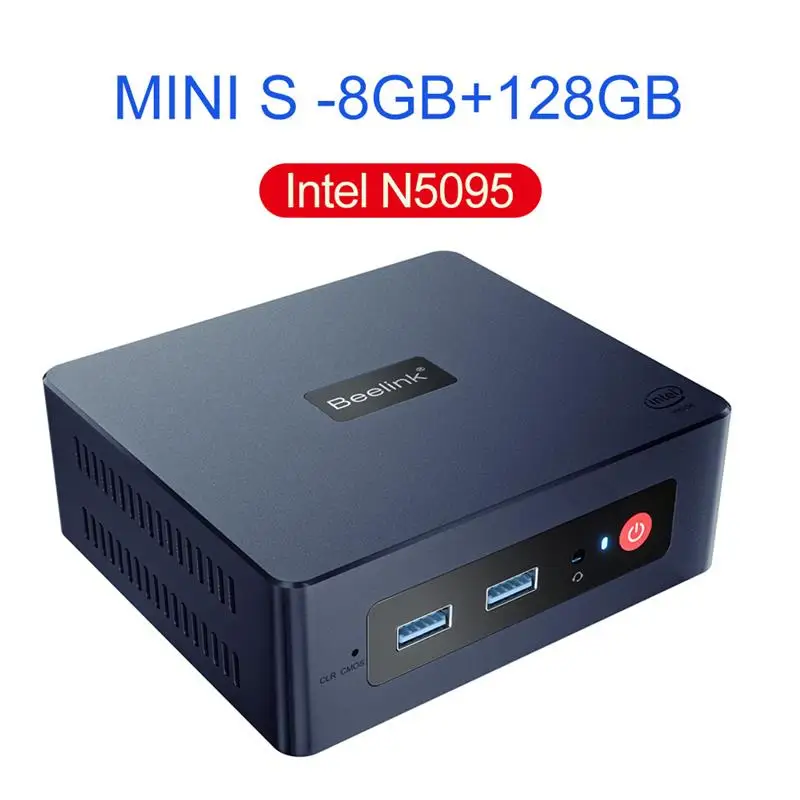 Top Beelink Mini S12 Pro N100 Intel 12th 16G 500G Mini S Intel 11th Gen N5095 DDR4 8GB 128GB SSD Desktop Gaming Computer N95 VS