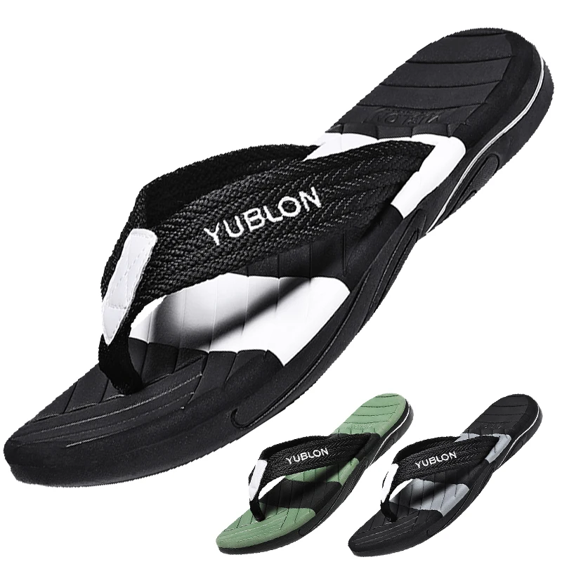 

Men's Feenagers Vacation Beach Sandals Travel Leisure Outdoor Light Flip-Flops Indoor Home Slippers Housetow 40-44