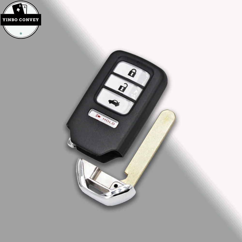 YINBO - Smart Car Remote 2/3/4/5/6 Buttons Key Shell  Insert Key CaseFor Honda Fit Odessey City Jazz XRV Venzel HRV CRV Accord