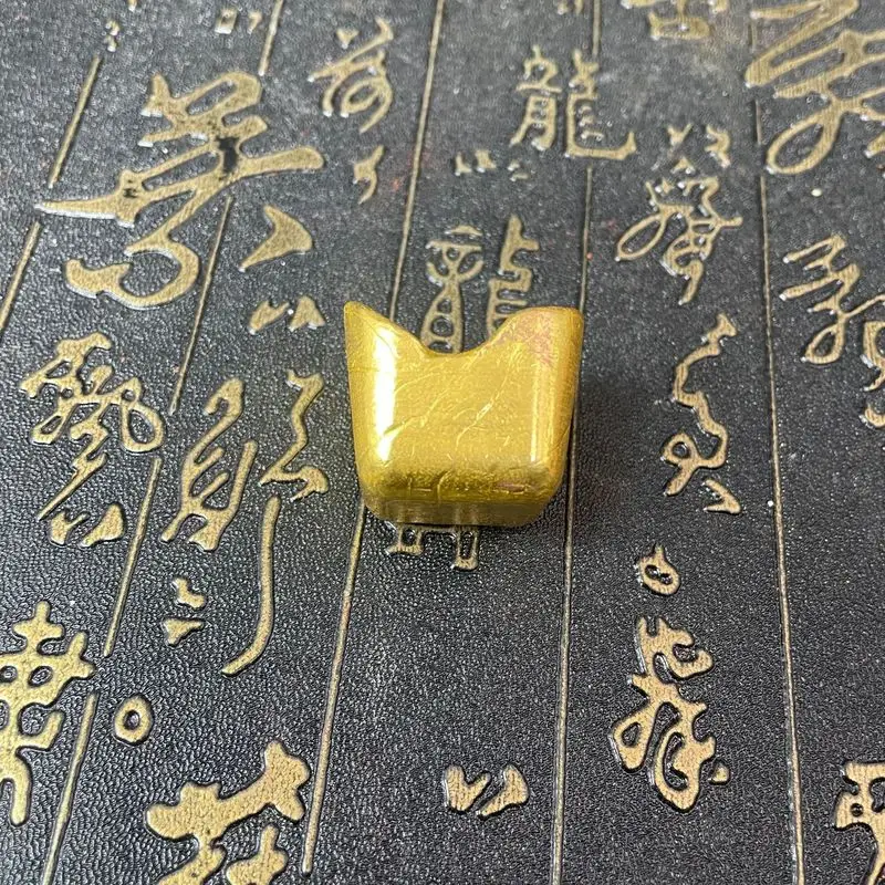 Gilded small ornaments, alloy gold ingot crafts, home decorations