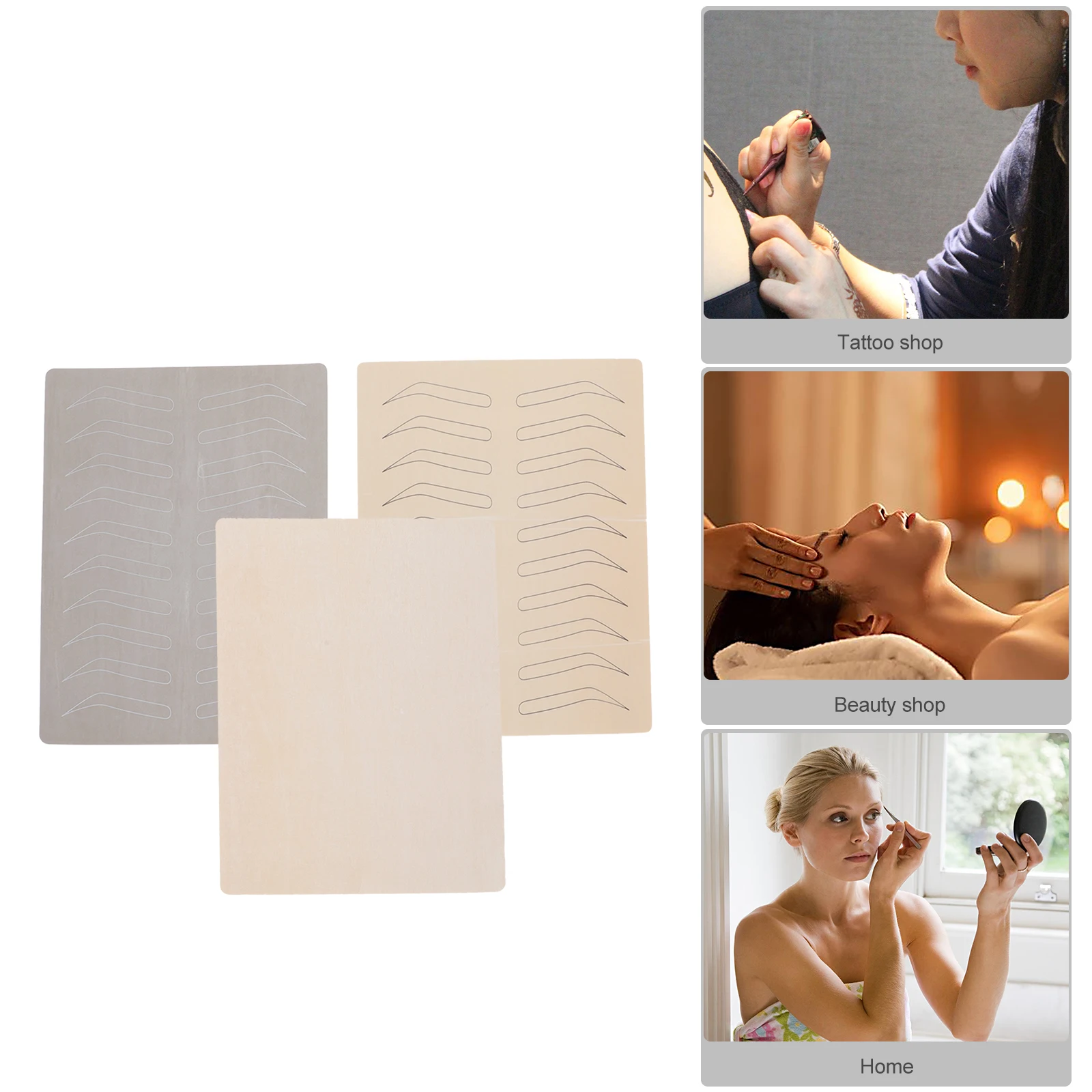 

3 шт., силиконовая искусственная кожа для бровей, принадлежности для обучения татуировке, принадлежности для начинающих, инструменты для практики татуировки