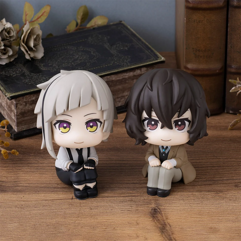 Nouveau megahouse look up bungou chiens vadios dazai osamu nakajima atsushi figurine jouets pvc modèle kawaii q poupée collection