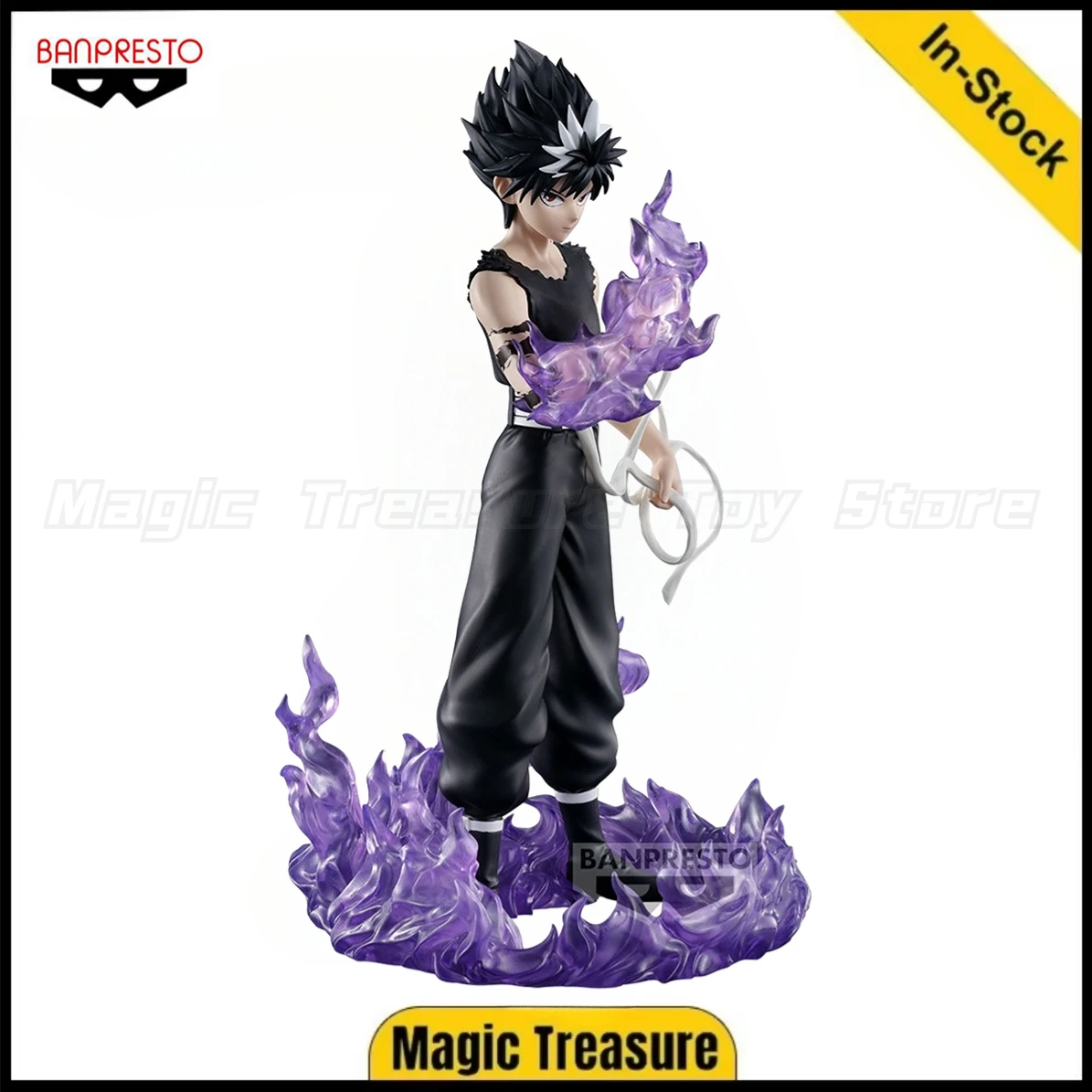 

【In Stock】 Original BANPRESTO YuYu Hakusho Hiei Black Dragon Porto Effect Model 14cm Figure Animation Ornaments Gift Model