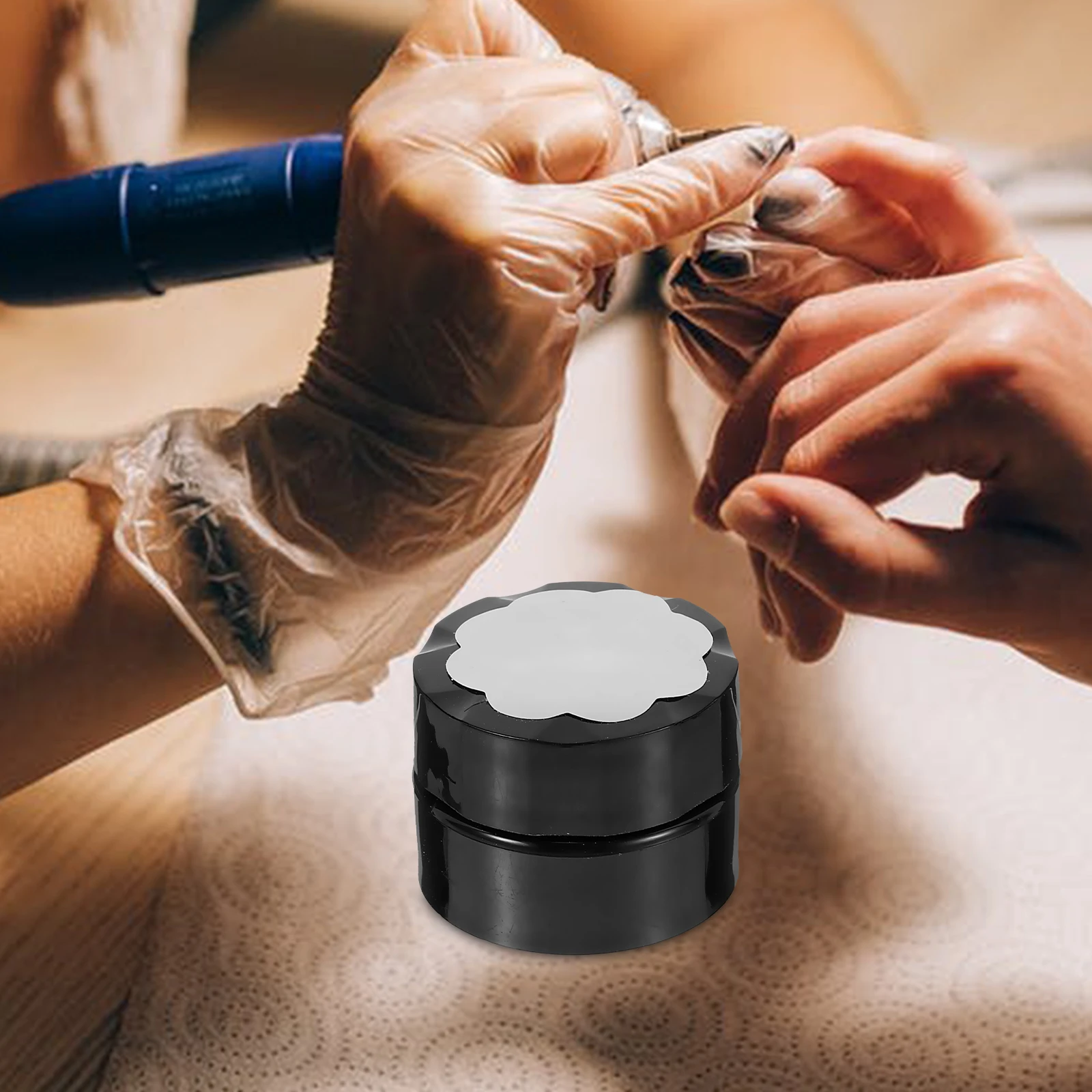 

Eco-Friendly Metal Silver Glue Glitter Powder Nail Gel Manicure Accessories Diy Art High Gloss Phototherapy Gel For Travel Soak