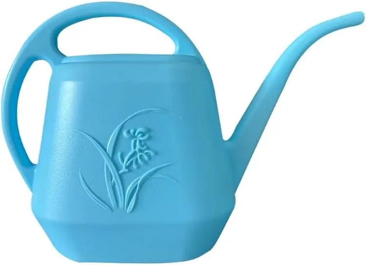 

1 Gallon Watering Can - Sky Blue - Long Spout for Indoor & Outdoor Plants