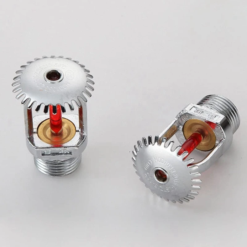 ABFU-5Pcs Fire Sprinkler-Head 155℉, Upright Sprinklers-Head Water Spray-Up 68℃ Quick Response 1/2Inch NPT Thread