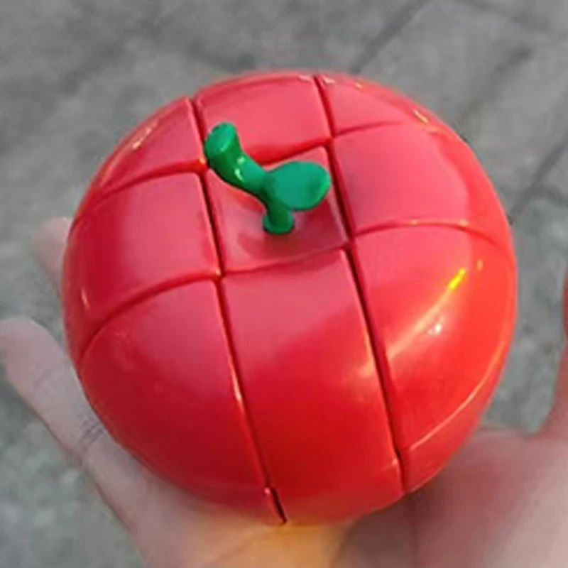 Red Apple Speed Cube 3X3X3 IQ Logic Training Brain Teaser Educational Toys For Kids Teens Zauberwürfel кубик рубика