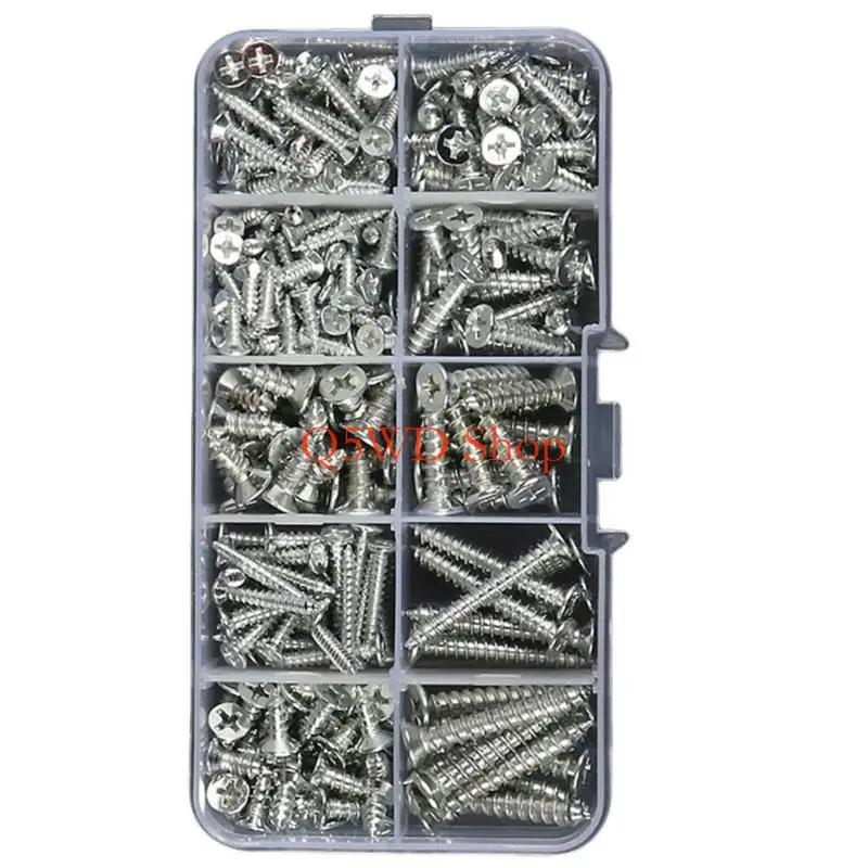 Q5WD Comprehensive Screw Pack Practical Screw Set for Handyman & Hobbyist Alike