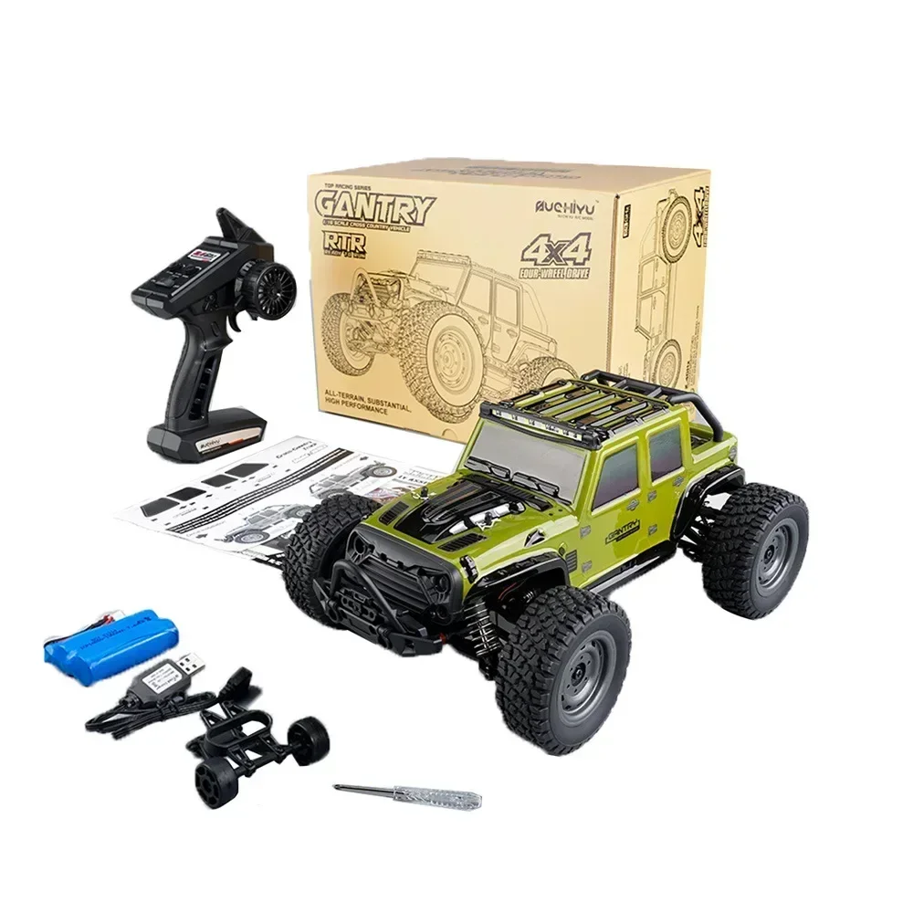 Brushless Controle Remoto Pickup Car, 1:16 Caminhão Off-Road, Velocidade Stepless, 4WD RC Car Model, Crianças Xmas Toys Gift, Novo, 4wd