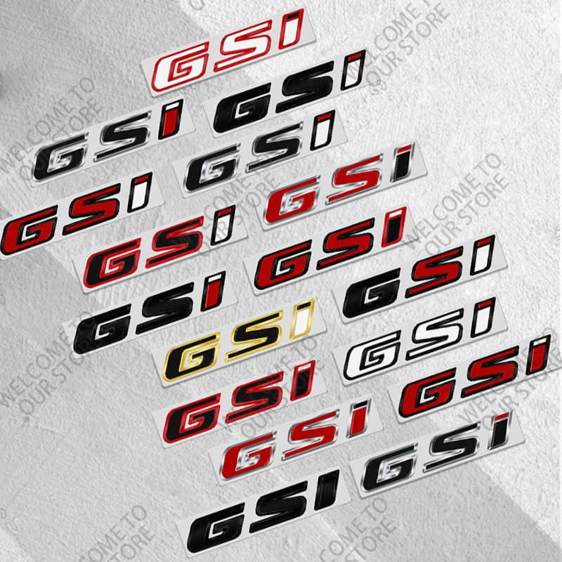 3D Metal GSI Car Logo Side Badge Decor Rear Trunk Sticker For Opel Meriva Junior Zafira Mokka Insignia Astra Vauxhall OPC Line