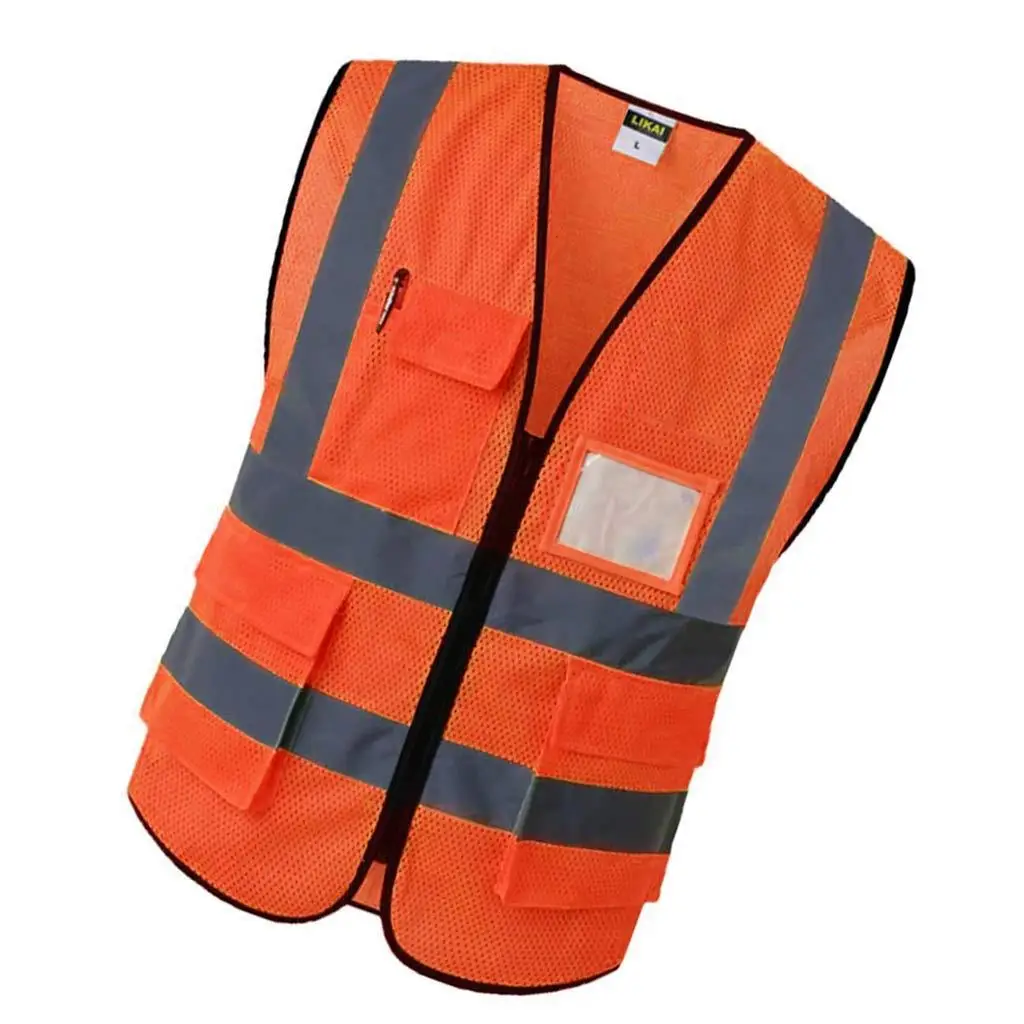 1 Pcs Motorcycle Reflective Clothing Vest Body Safe Protective Device Traffic Facilities for Racing Running Sports 3 Size