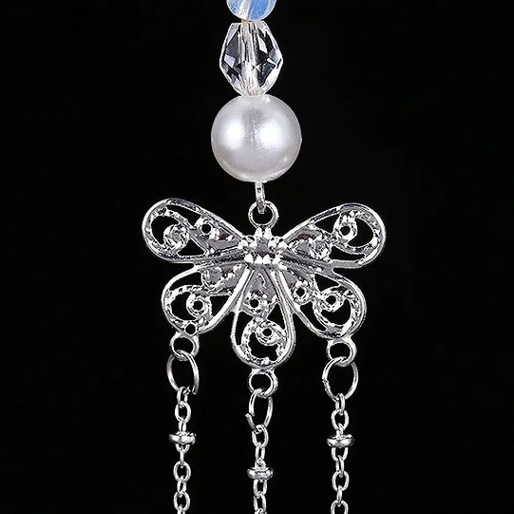 أغطية الرأس HANFU مقاطع الشعر الصينية التقليدية شرابة شرابة كلاسيكية مع مشبك جراد البحر دبوس الشعر شرابة