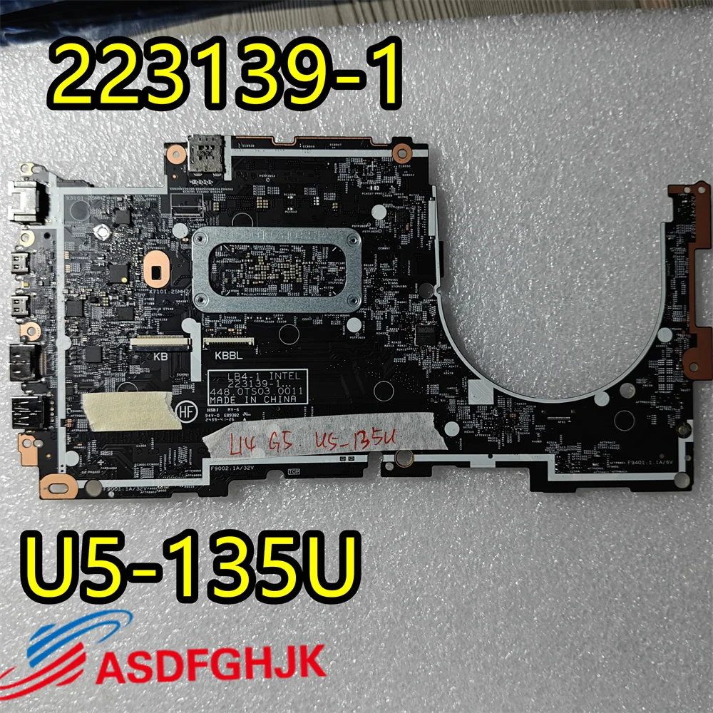 For Lenovo Thinkpad L14 Gen 5 Laptop Motherboard U5-135U 223139-1 5B21P26747