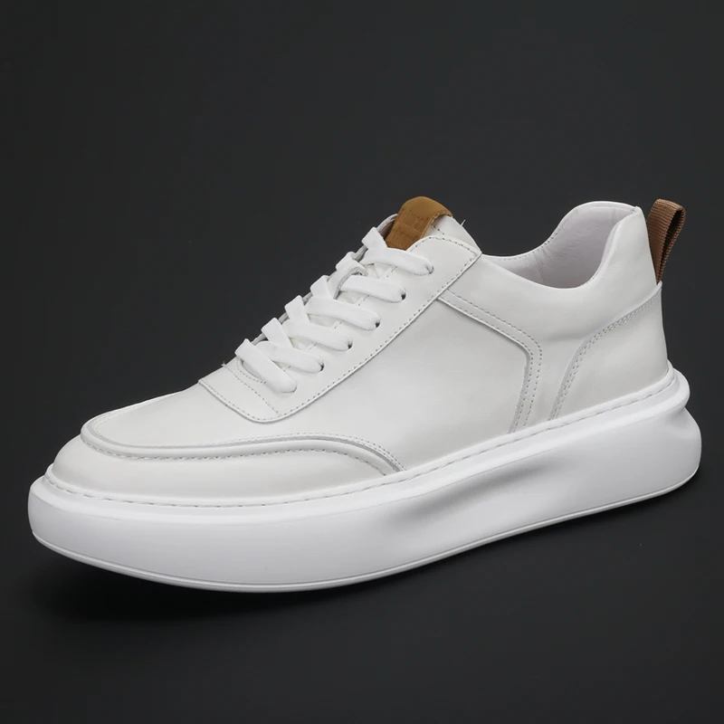 

Men's shoes trend leather men's low top board shoes small white shoes casual everything stylish simple tide shoes