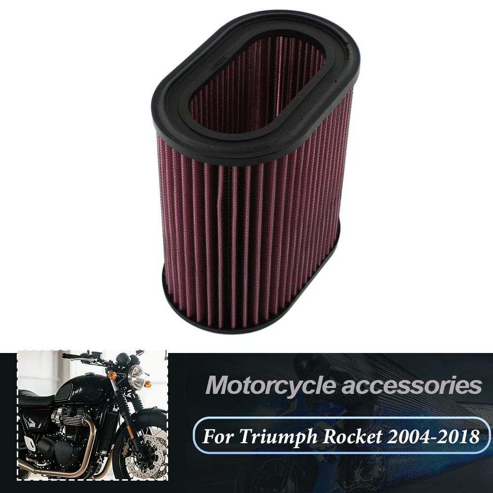 

For Triumph Rocket III Touring ABS Roadster Classic Tourer III 2294 Air Filter Cleaner Replacement Air Breather Filter