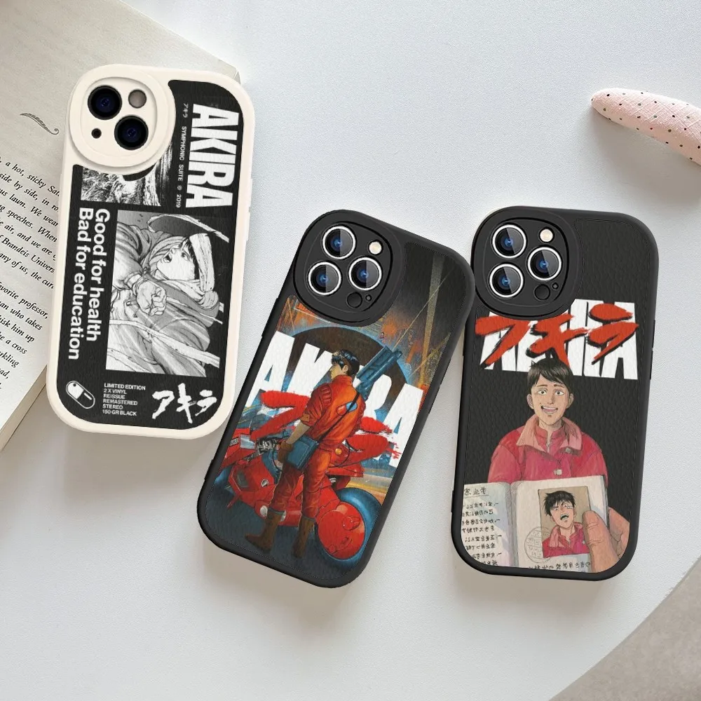 Retro Anime Akira Phone Case Hard Leather For iPhone 14 13 12 Mini 11 14 Pro Max Xs X Xr 7 8 Plus Fundas