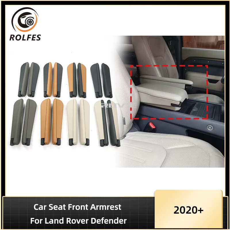 

ROLFES High Quality Car Seat Front Armrest Handle Cover Protector Decorative Trim For Land Rover Defender 90 110 2020 2021 2022