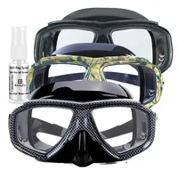 Personalizar miopía máscara de buceo piel de serpiente antiniebla para equipo de pesca submarina máscaras de natación Googles lentes miopes miopía