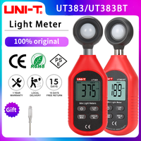 UNI-T UT383 UT383BT Mini Light Meter Digital Professional Luxometer 199900Lux 18500FC Illuminometer Photometer Light Lux Meter