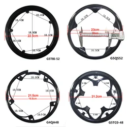 42t 44t 46t 48t 52t bicicleta cárter manga protetora chainwheel guarda chainring capa bicicleta chainwheel protetor