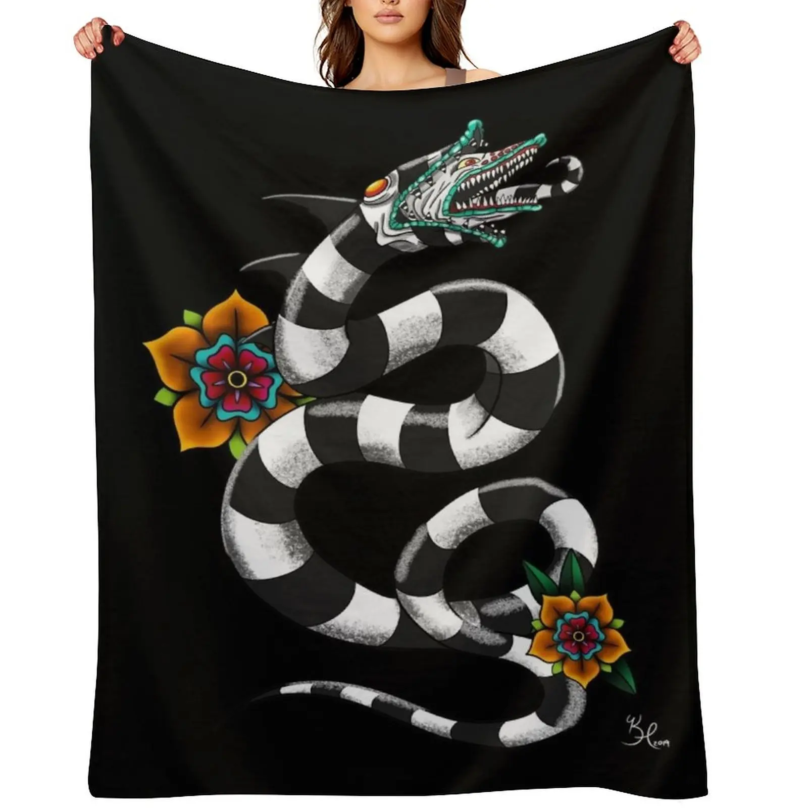 

SANDWORM Throw Blanket christmas gifts Flannels Hairys For Decorative Sofa Blankets